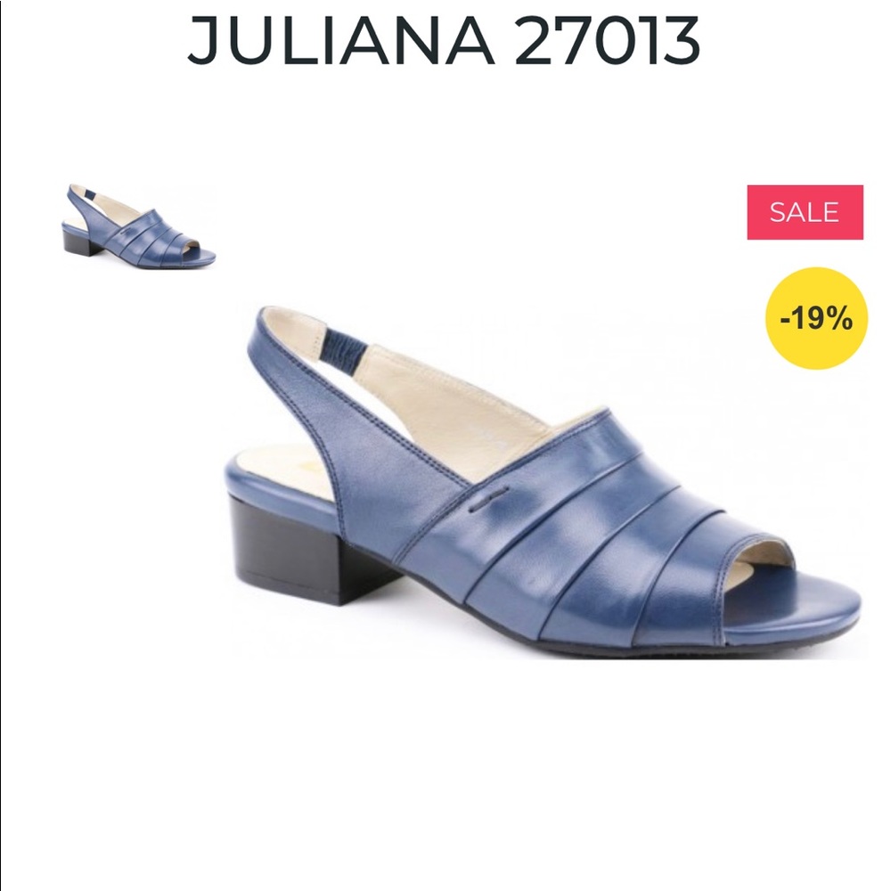 Canal Grande buttery soft real leather Block Sandals 36 NWT